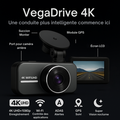 VegaDrive - Caméra embarquée intelligente Full HD 4K