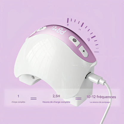 Tire-lait portable NurturaFlow – Mains libres, silencieux et rechargeable