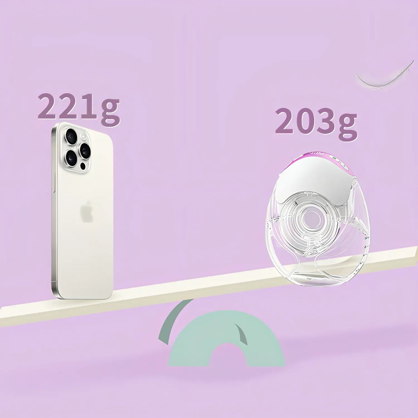 Tire-lait portable NurturaFlow – Mains libres, silencieux et rechargeable