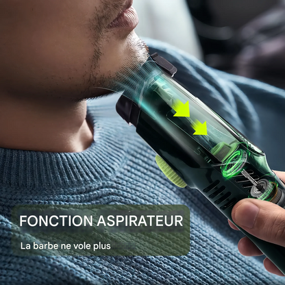 BeardCrafter X7 – Tondeuse à barbe sans fil à longueur réglable et chargement rapide par USB