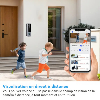 GuardianBell Pro Sonnette AI avec vision nocturne
