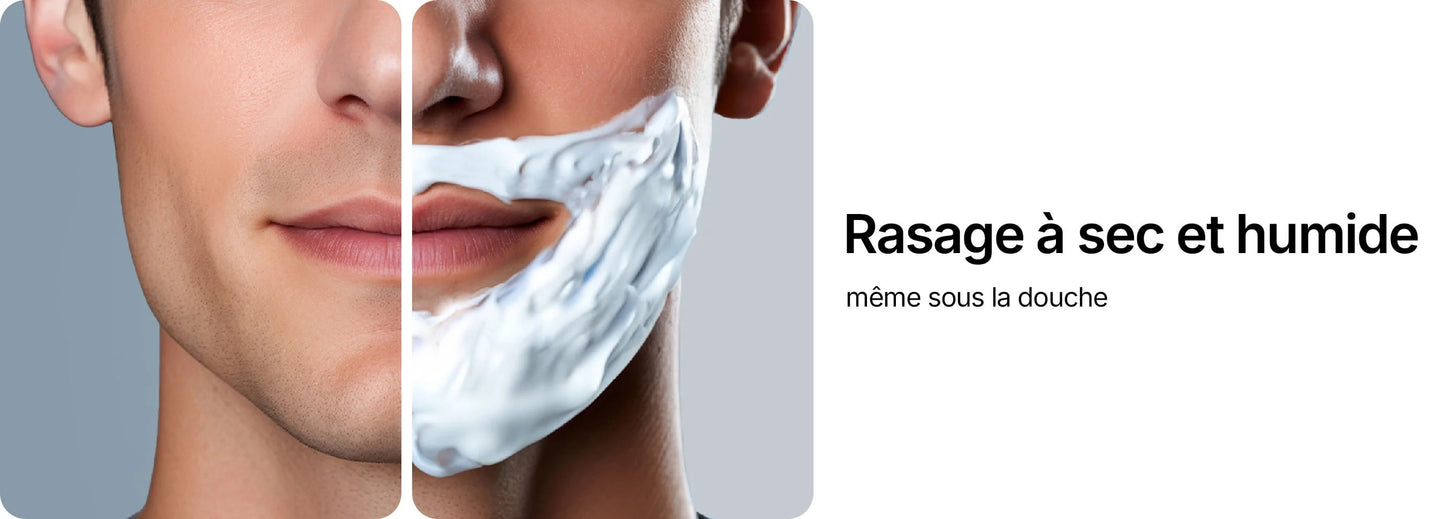 Vironix™ V1 Pro Rasoir Électrique 4D – Rasoir Rotatif Étanche avec Lames de Précision et Tondeuse Intégrée