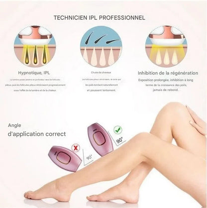 GlowSilk Appareil d’Épilation IPL – Une peau lisse à la maison