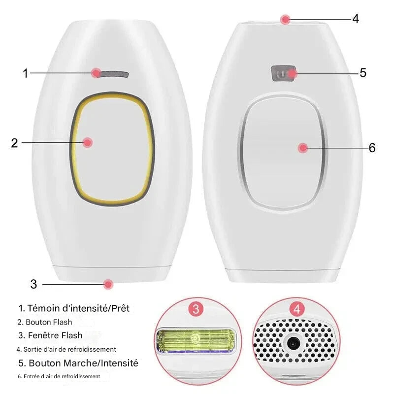 GlowSilk Appareil d’Épilation IPL – Une peau lisse à la maison