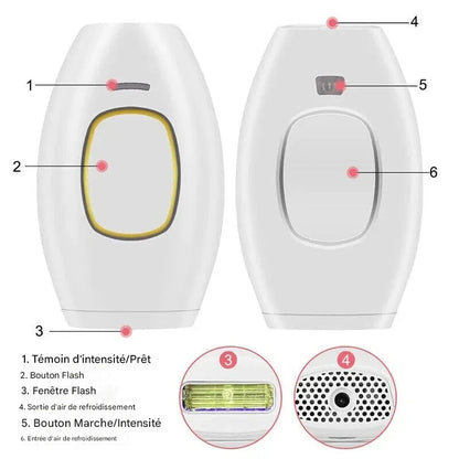 GlowSilk Appareil d’Épilation IPL – Une peau lisse à la maison